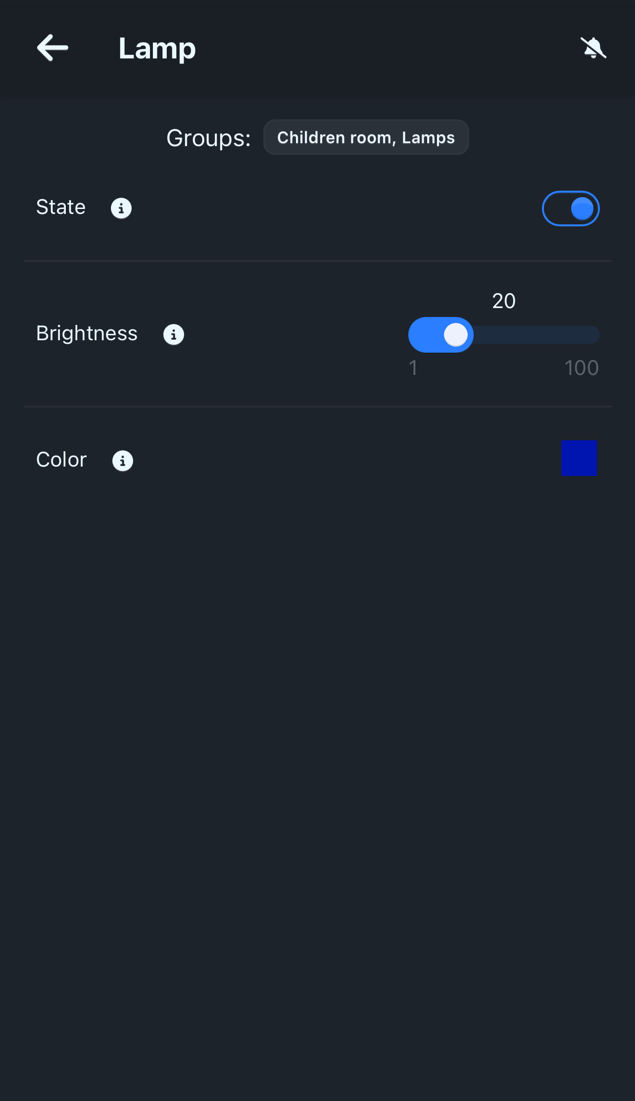 Screenshot lamp
