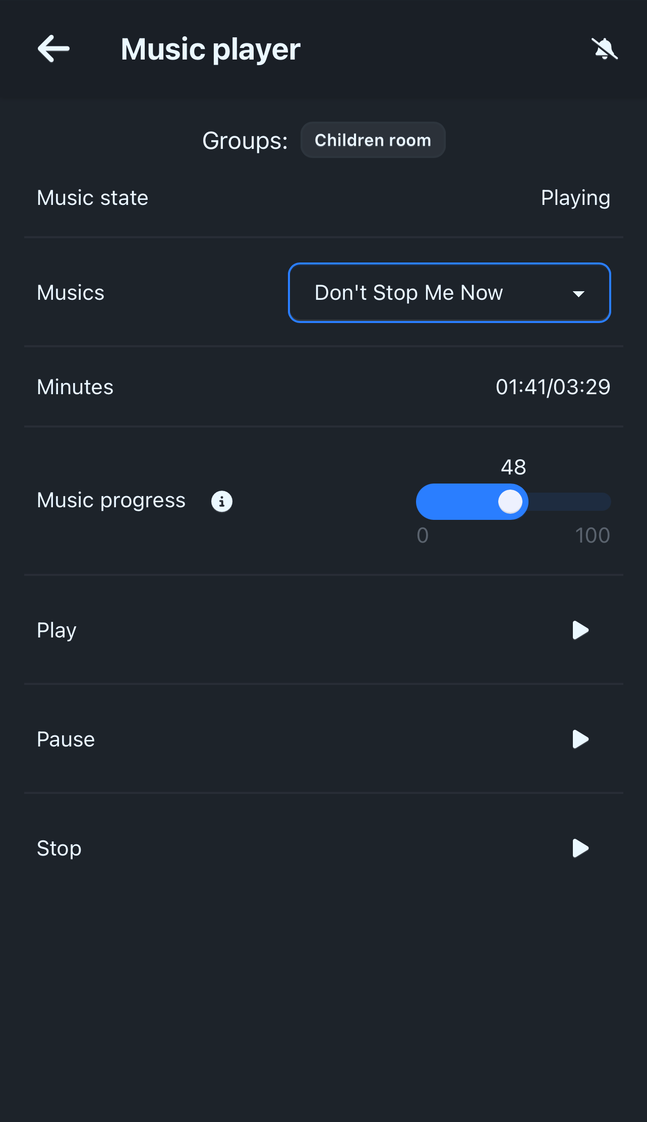 Screenshot music-player