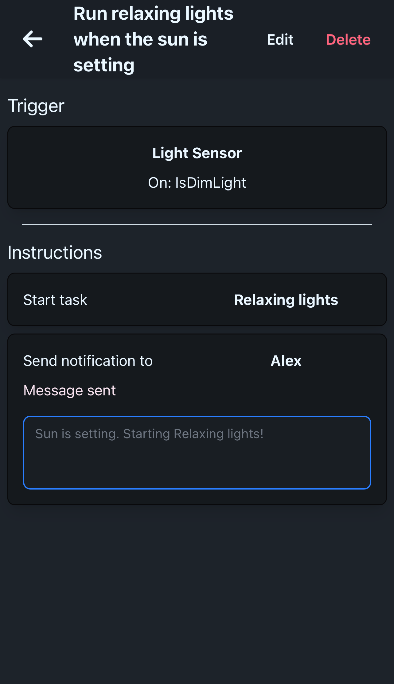 Screenshot relaxing-lights-sun-setting